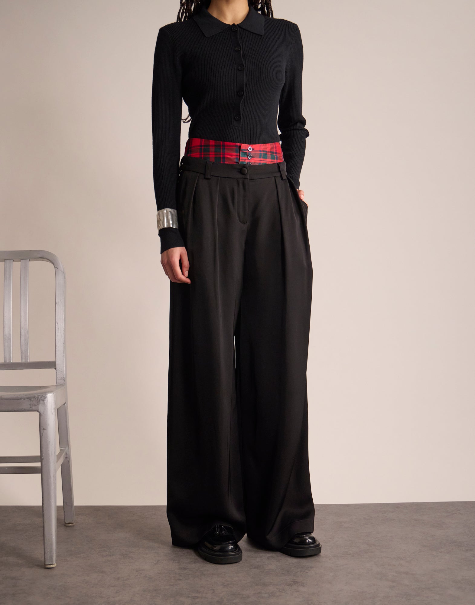 Luciano black trousers