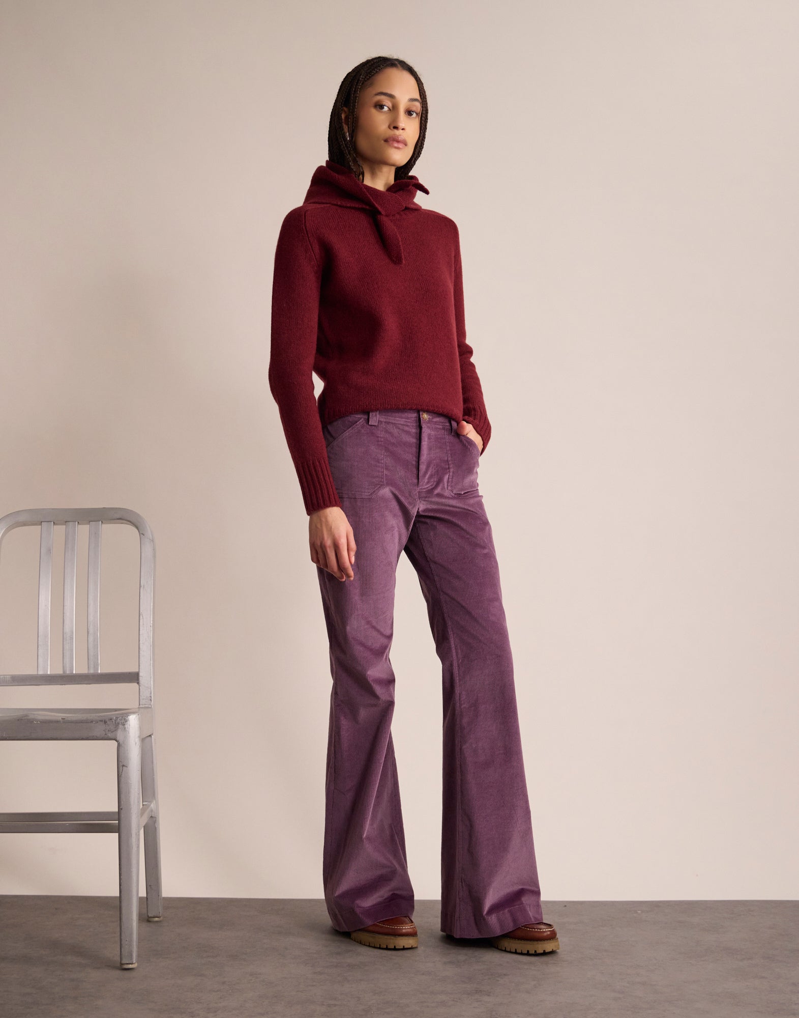 Pantalones Charlyse morados