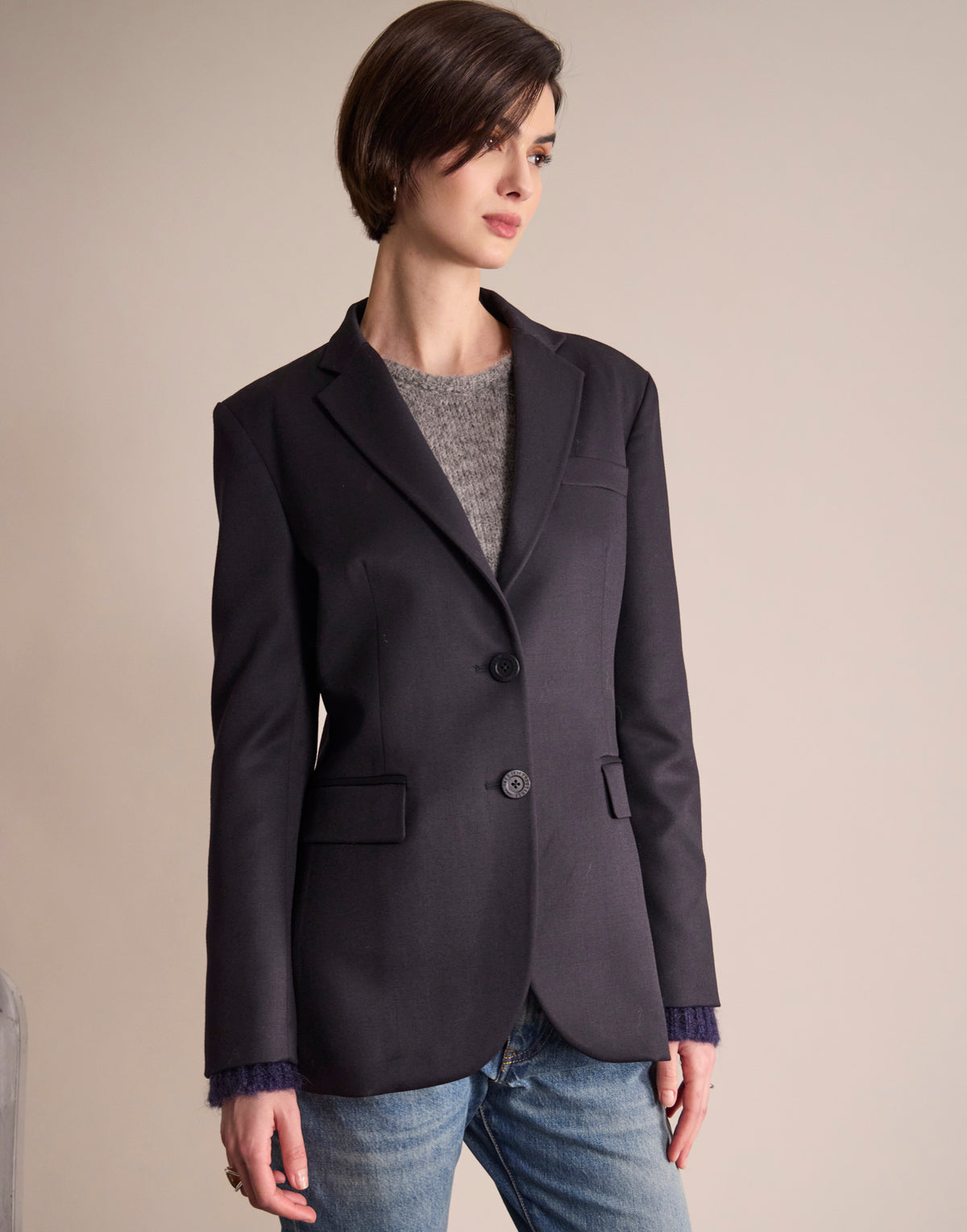 Jacke „Louane“ in Marineblau