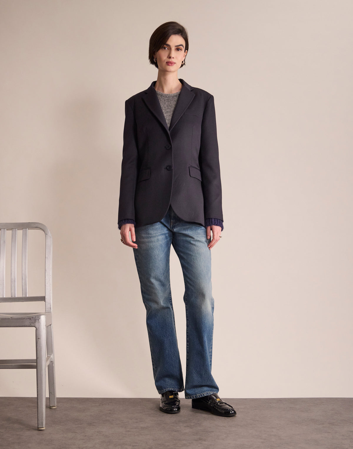 Jacke „Louane“ in Marineblau