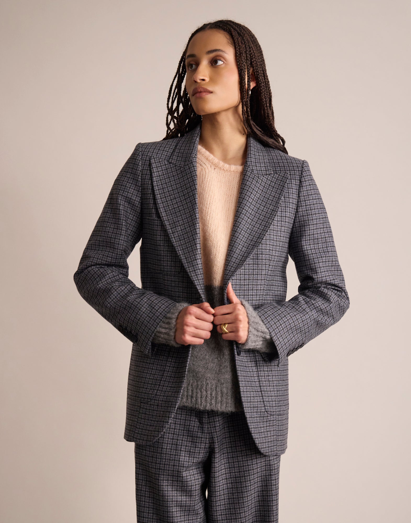 Thadée-Jacke mit Karomuster
