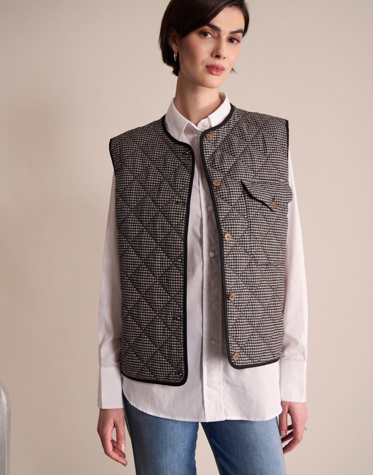 Chaqueta de invierno a cuadros
