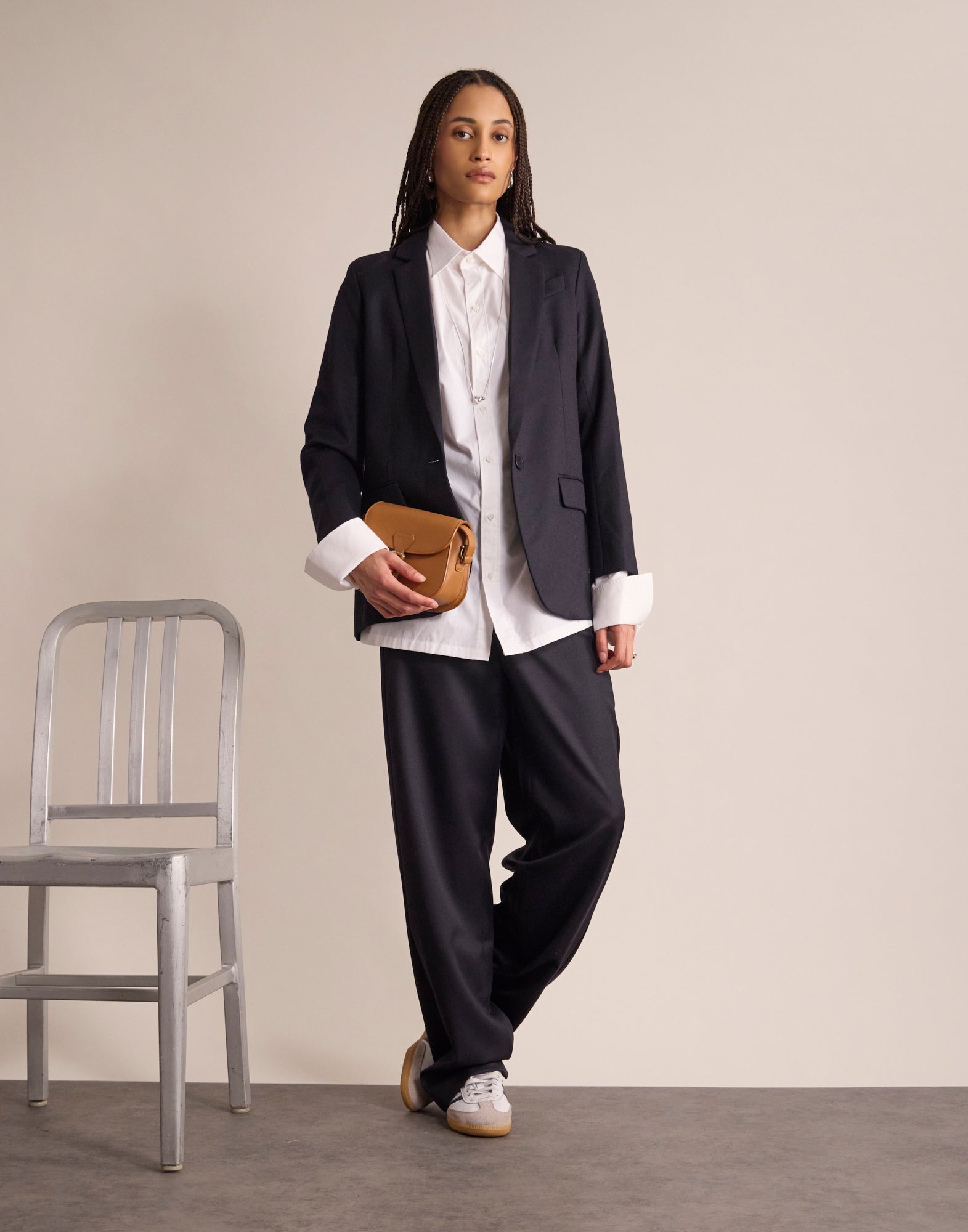 Dunkelblaue Bruna-Jacke