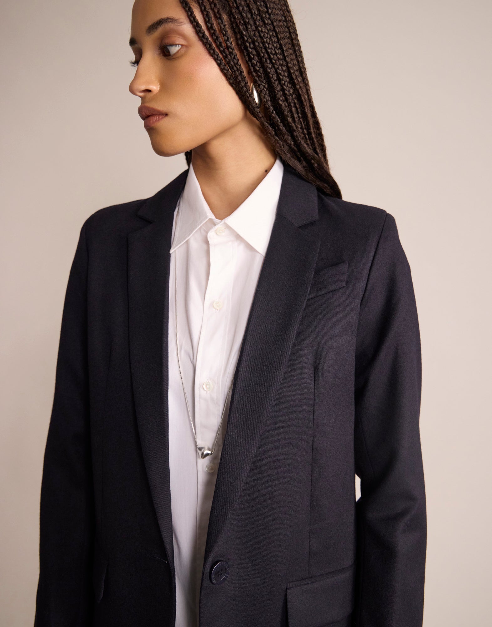 Dunkelblaue Bruna-Jacke