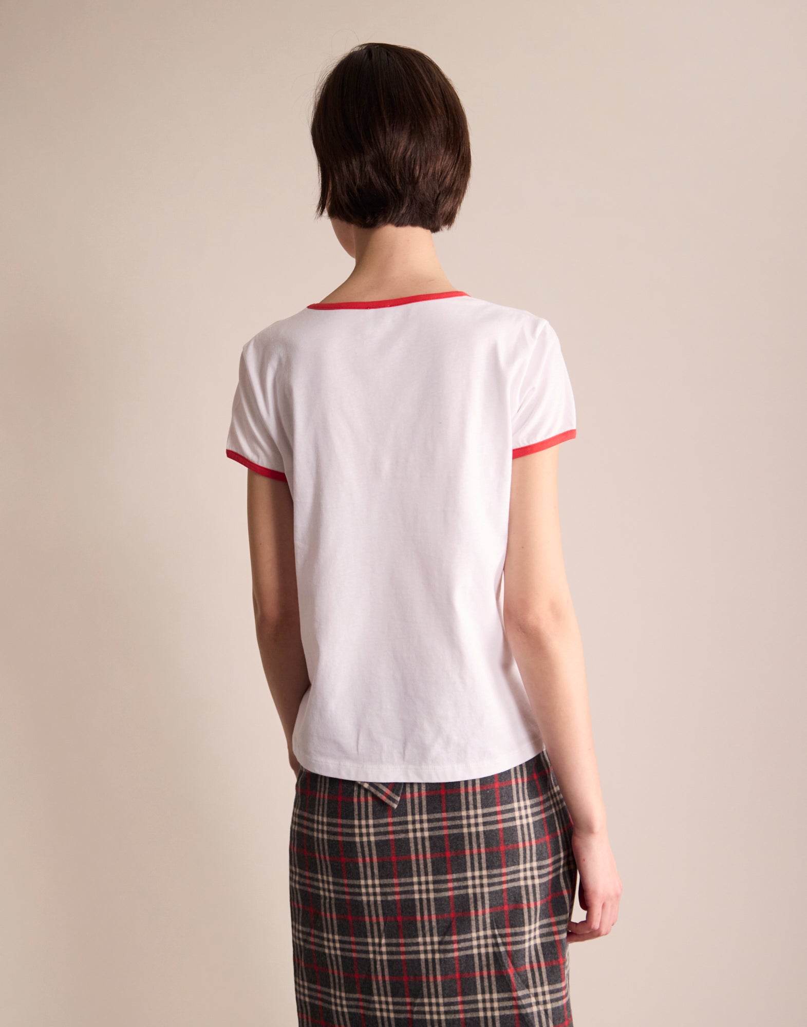 T-shirt Priscilla blanc