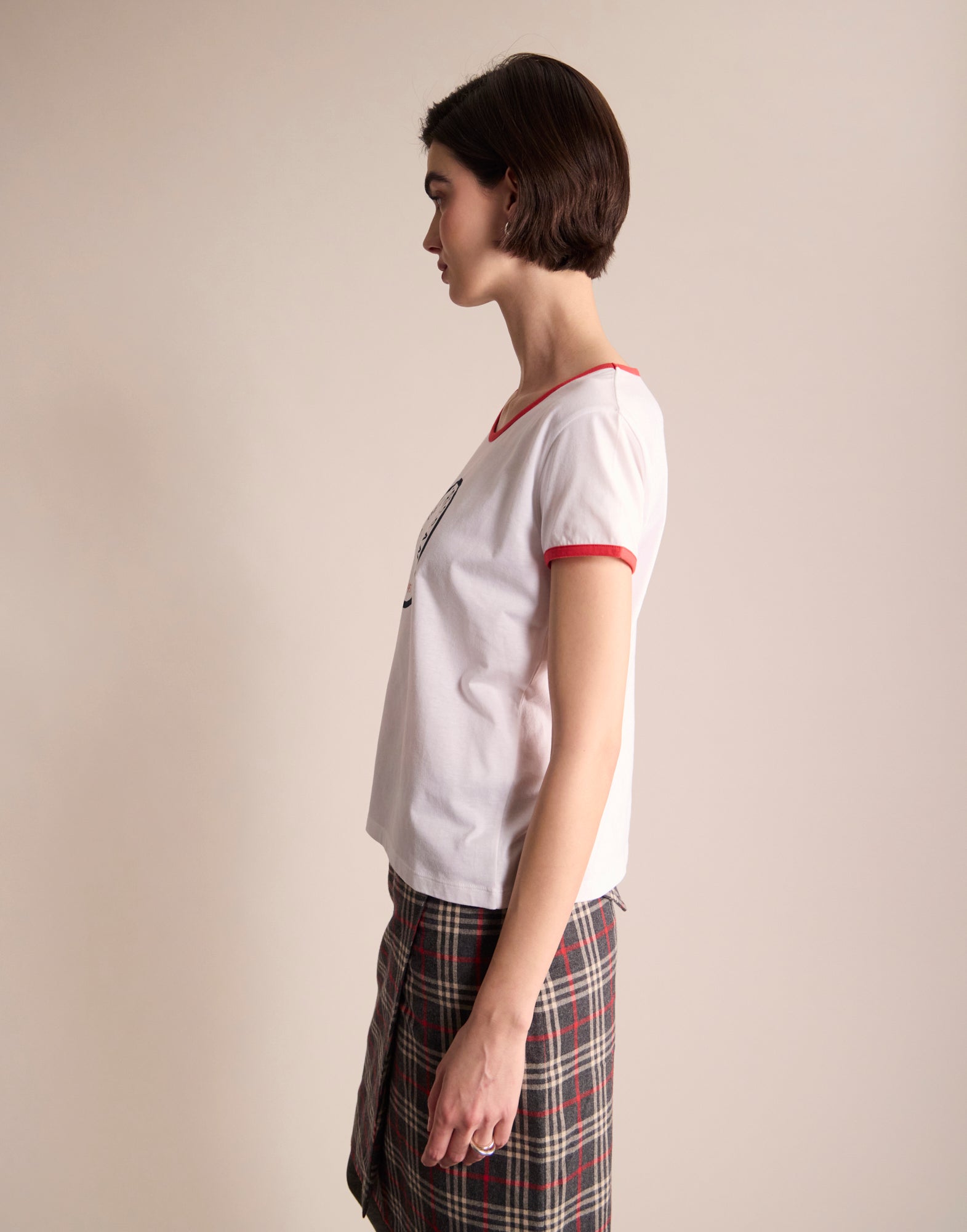 T-shirt Priscilla blanc