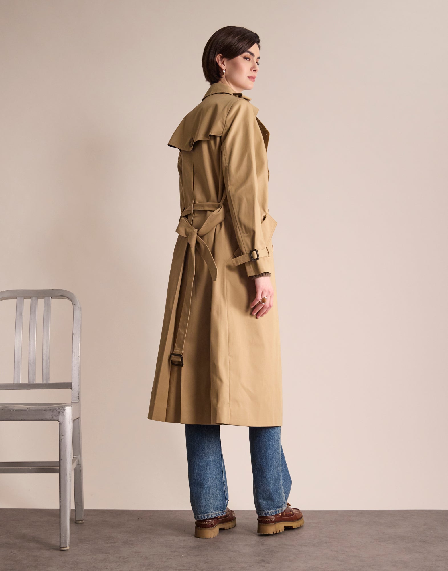 Beige Gaultier trench coat