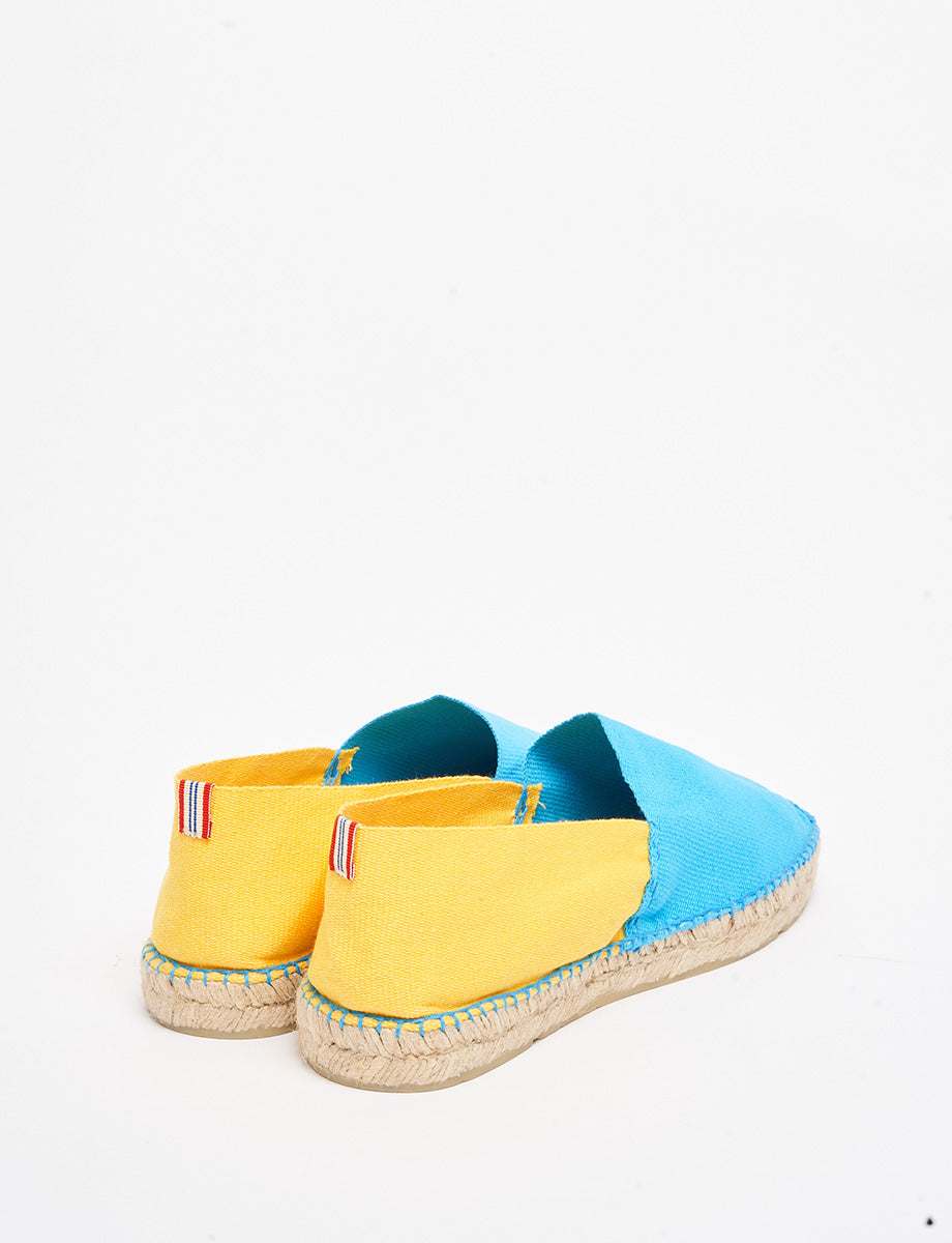 Alpargatas Aglae amarillo turquesa