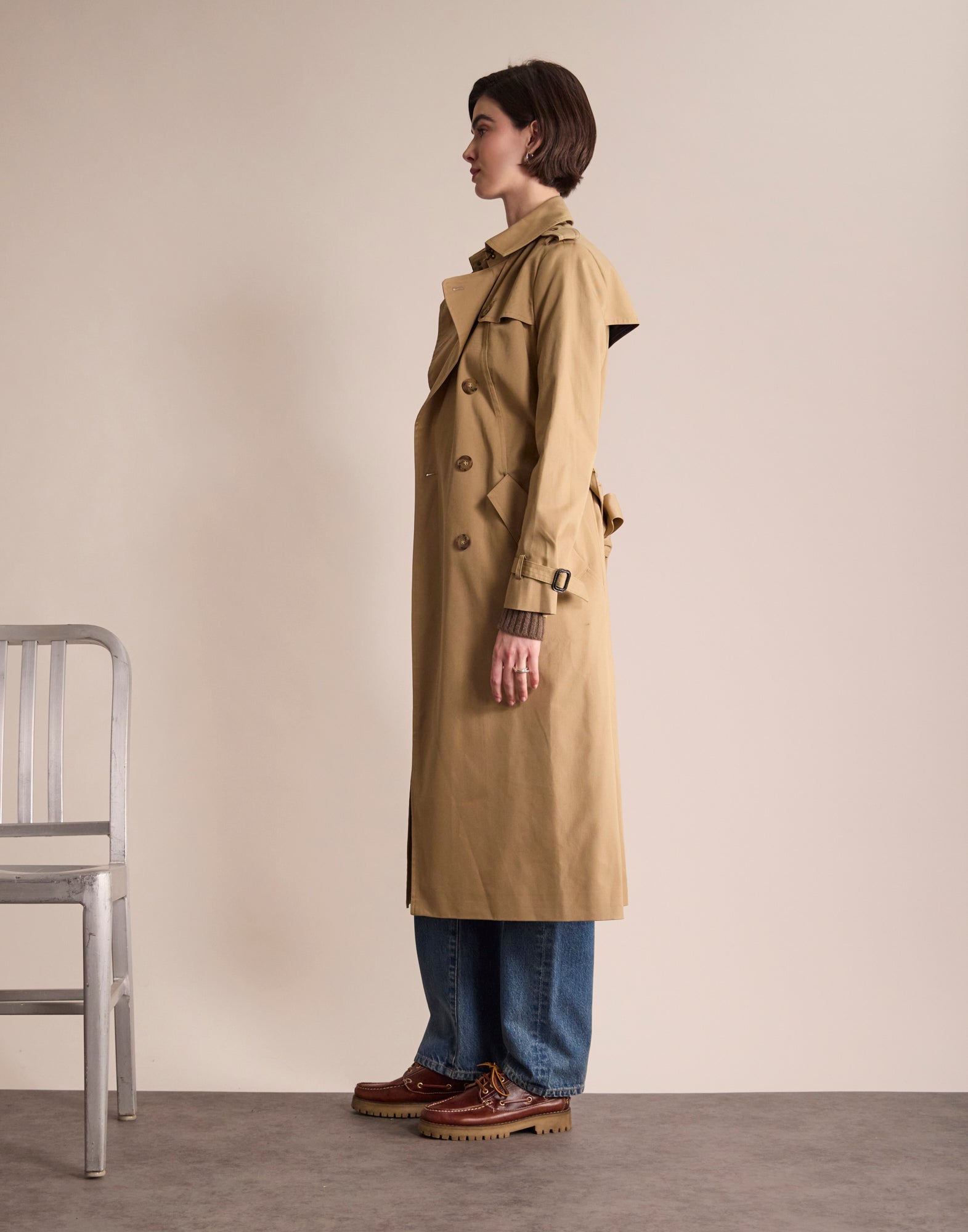 Beige Gaultier trench coat