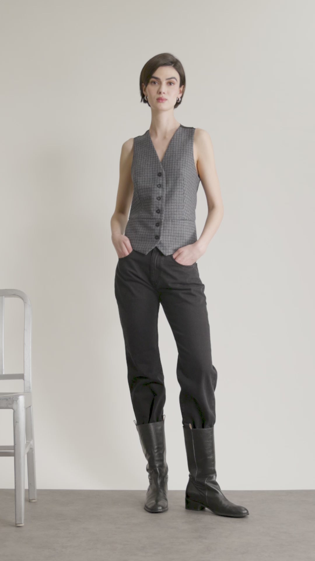 MASTER_17V528WO083-P034 GREY MULTICO-34 - video