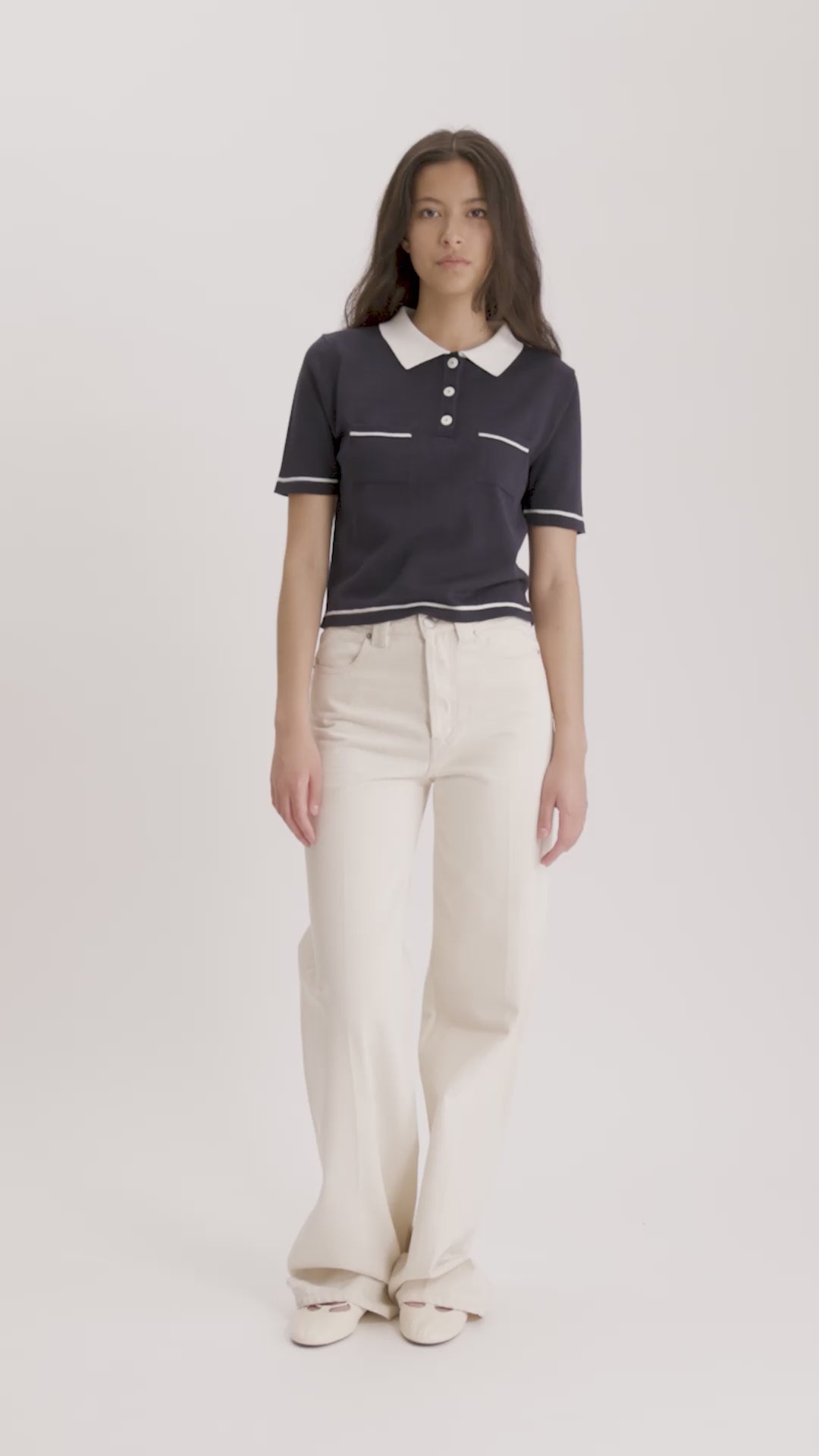 MASTER_16K203CO308-P955 NAVY ECRU-XS - video