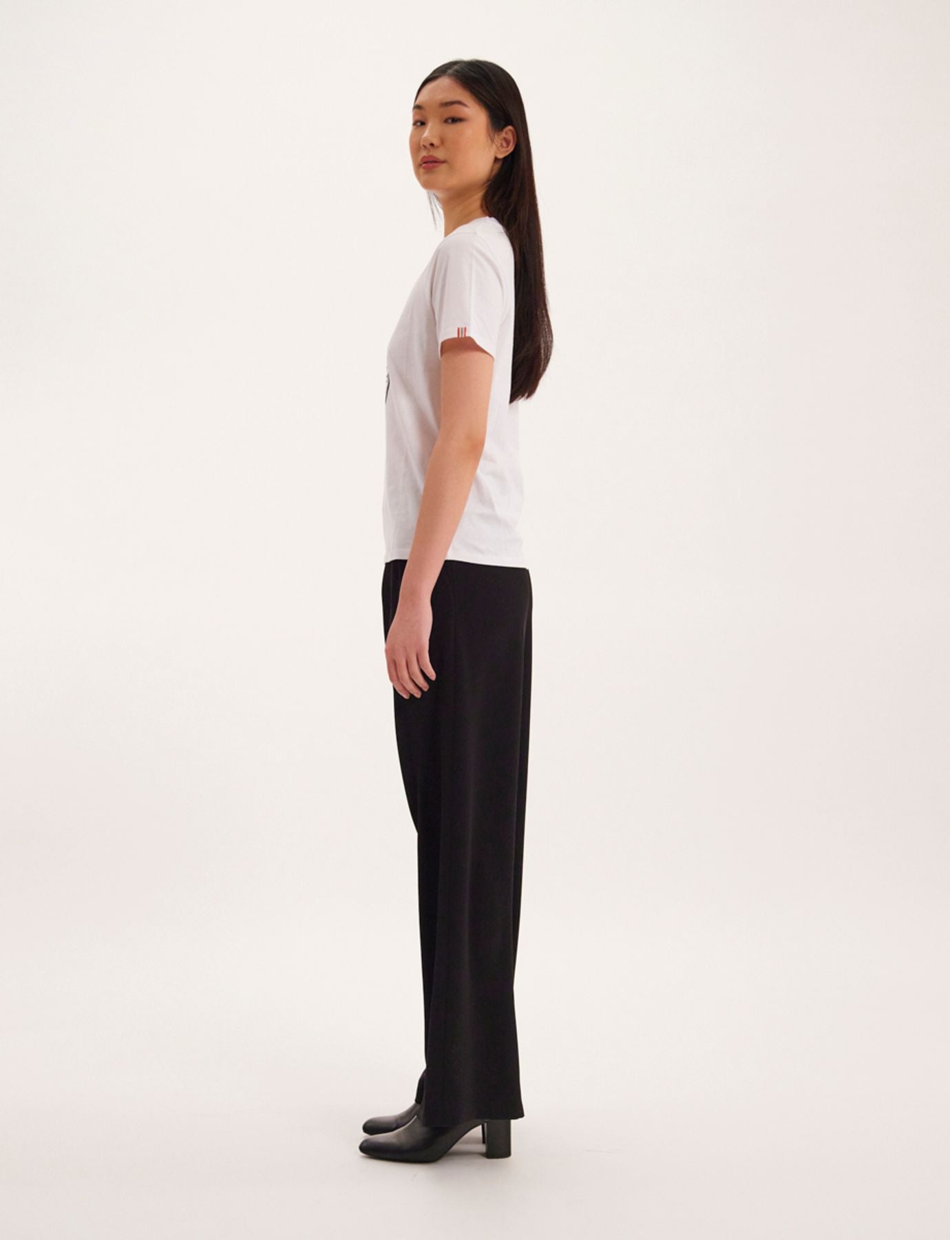 Tee shirt Aurore col V kaki