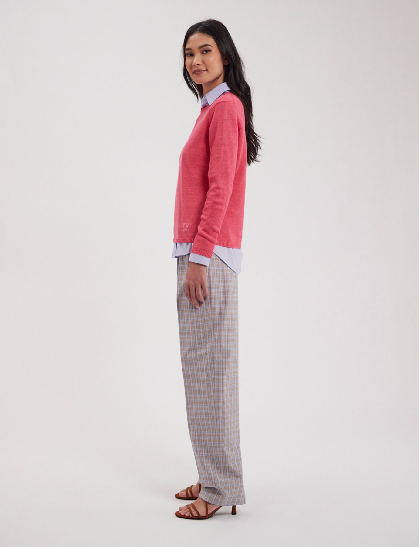 Jersey Angelina de lino rosa