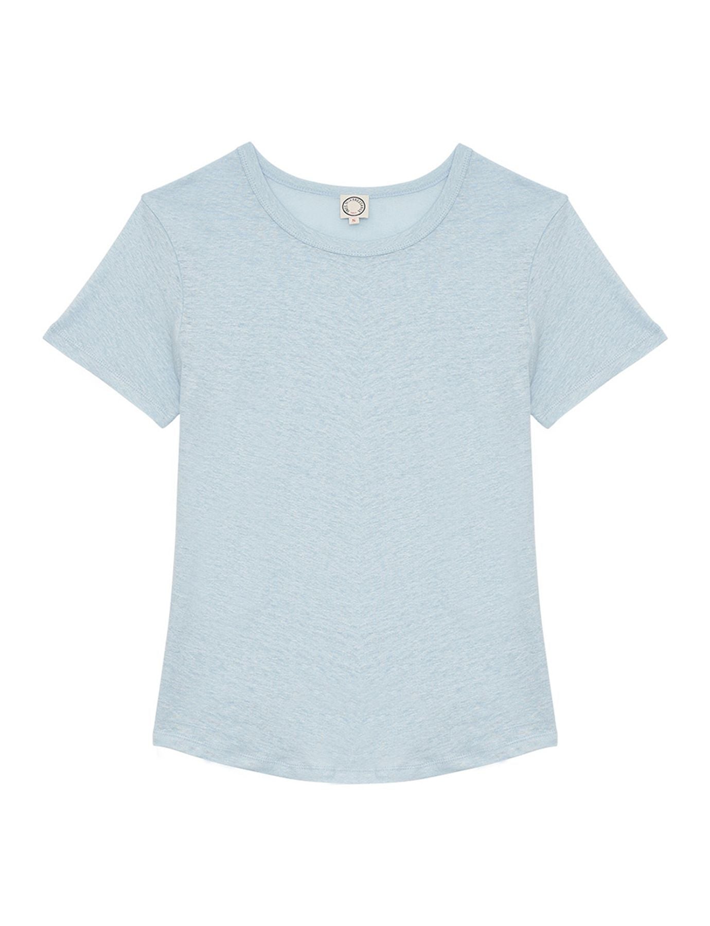 Tee shirt Lison en lin bleu ciel