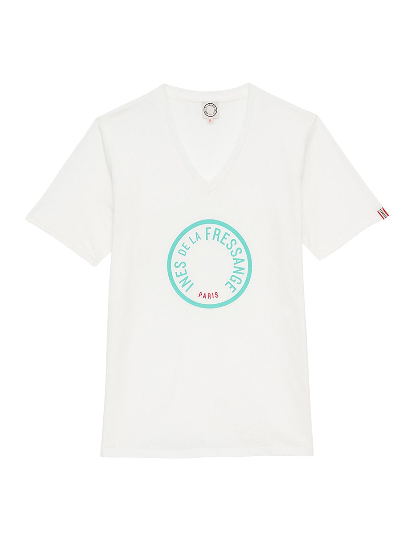 tee-shirt-pia-blanc-logo-turquoise