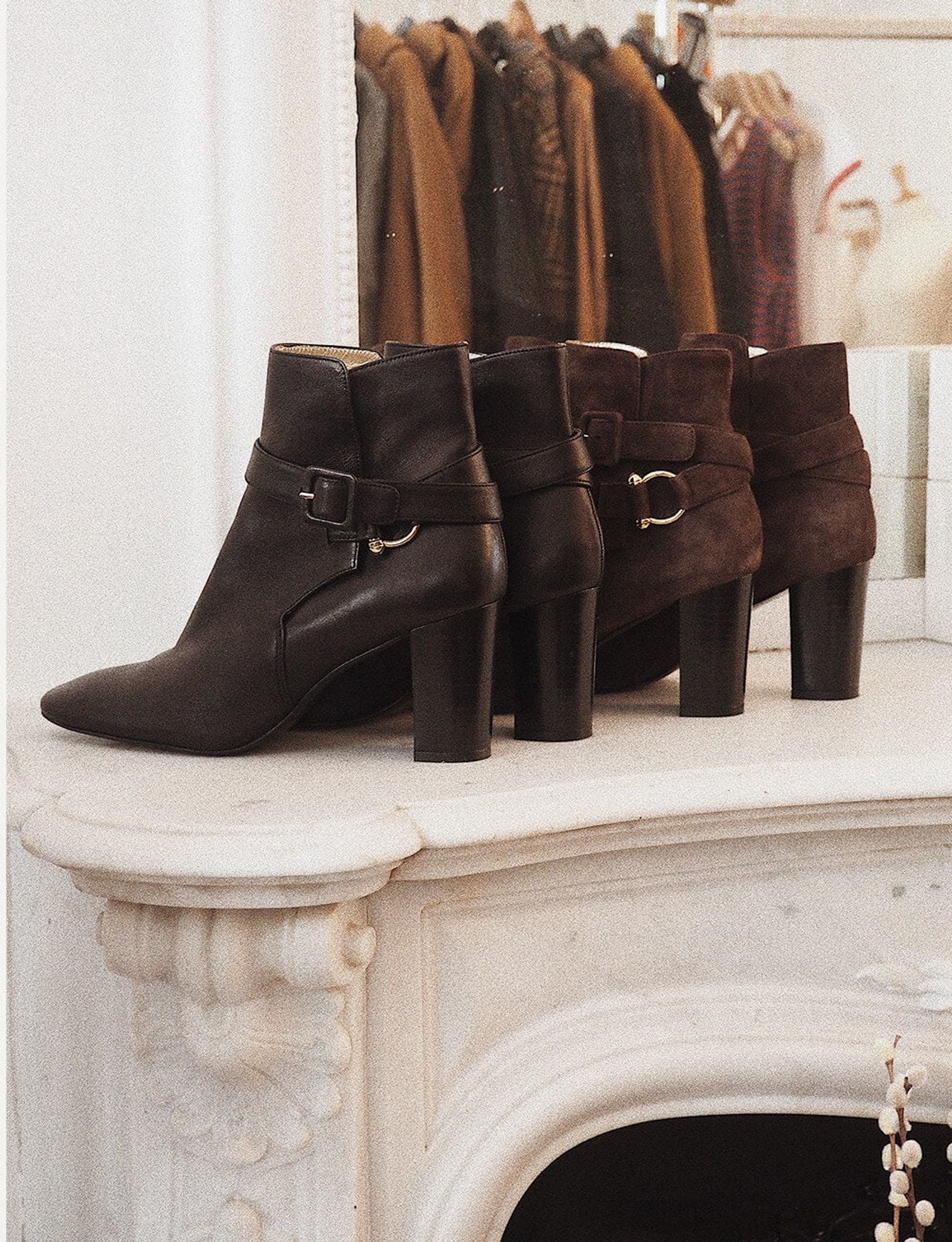 Stivali Betty in pelle nera