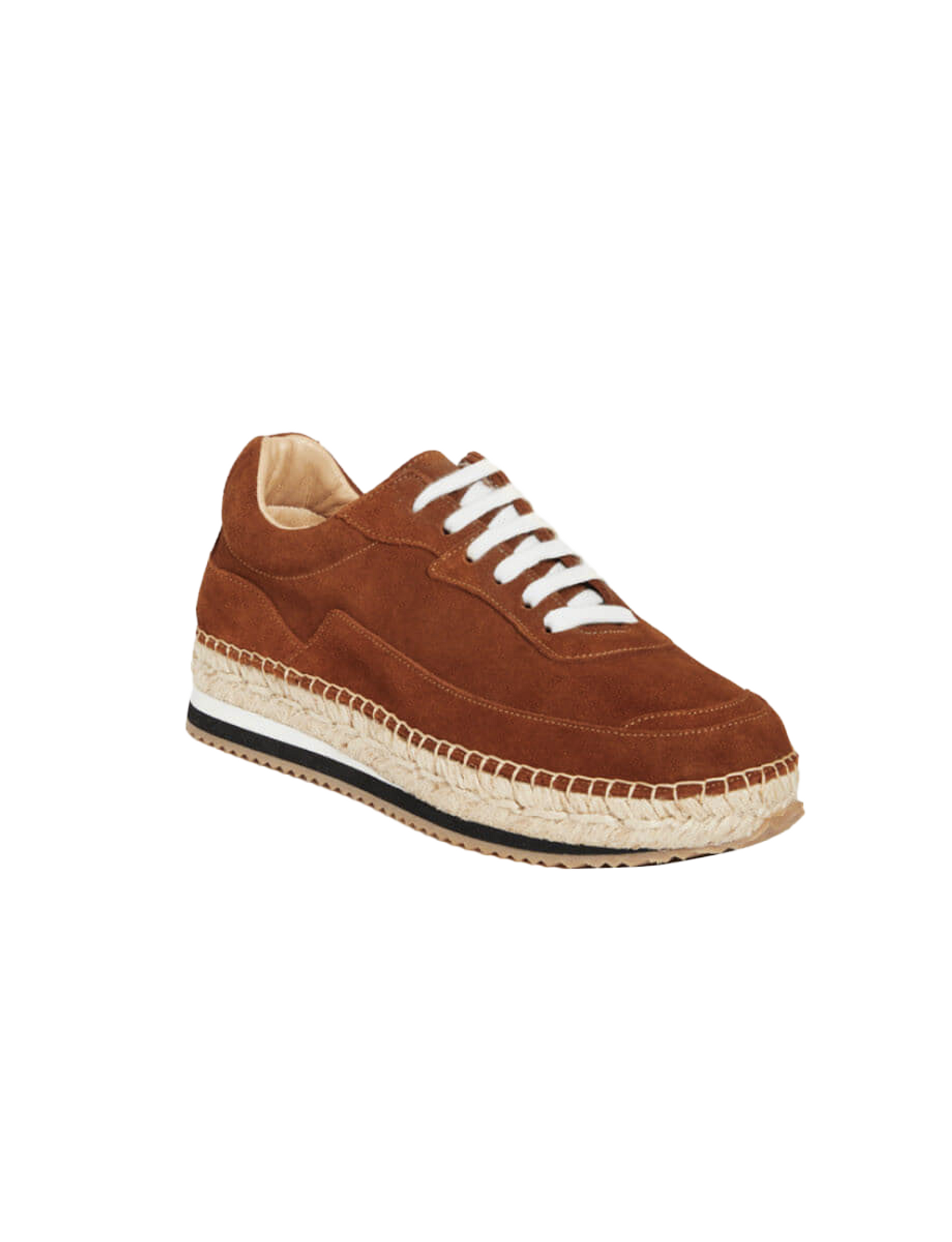 Baskets espadrilles Tracy daim marron