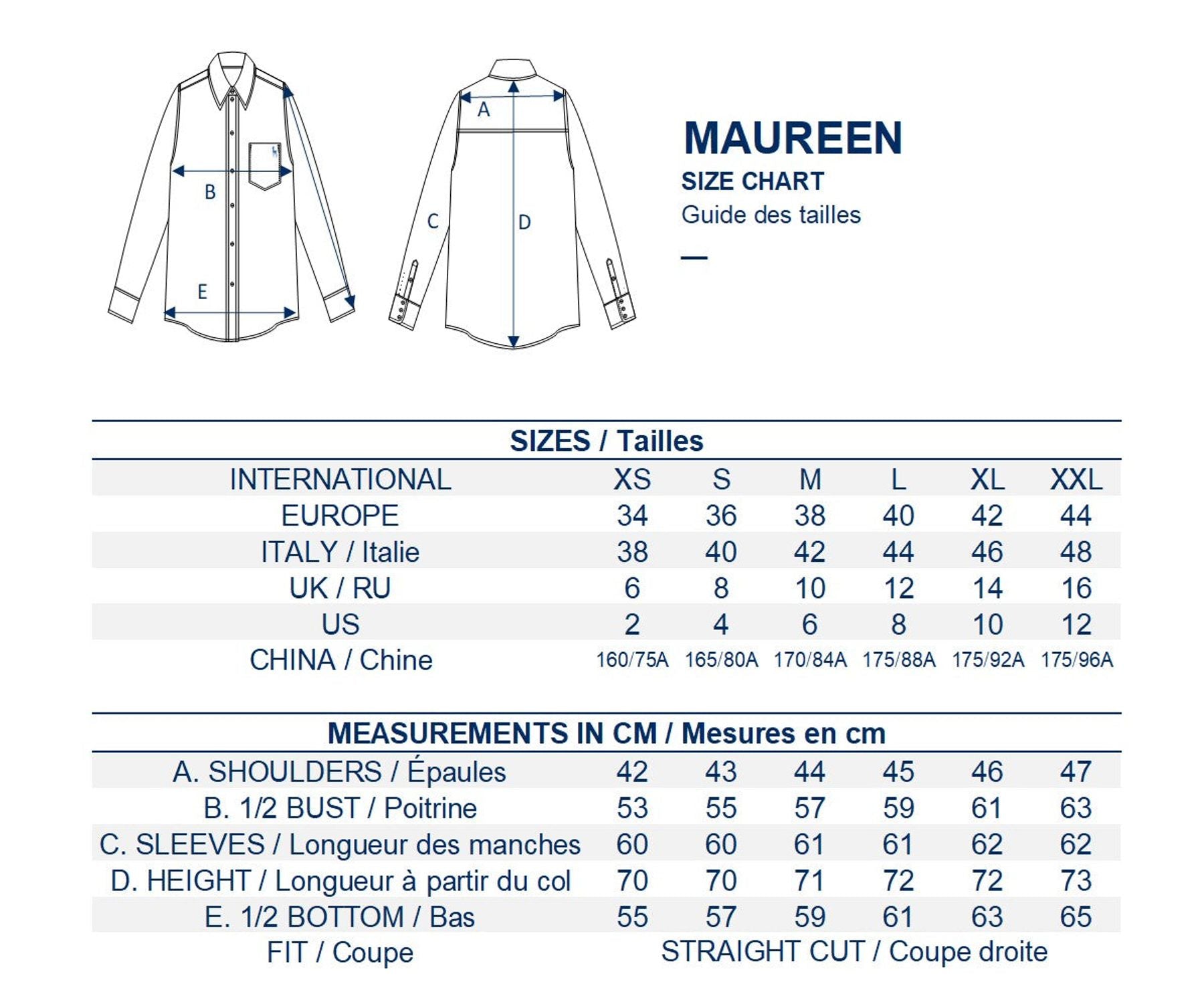 Chemise Maureen à rayures