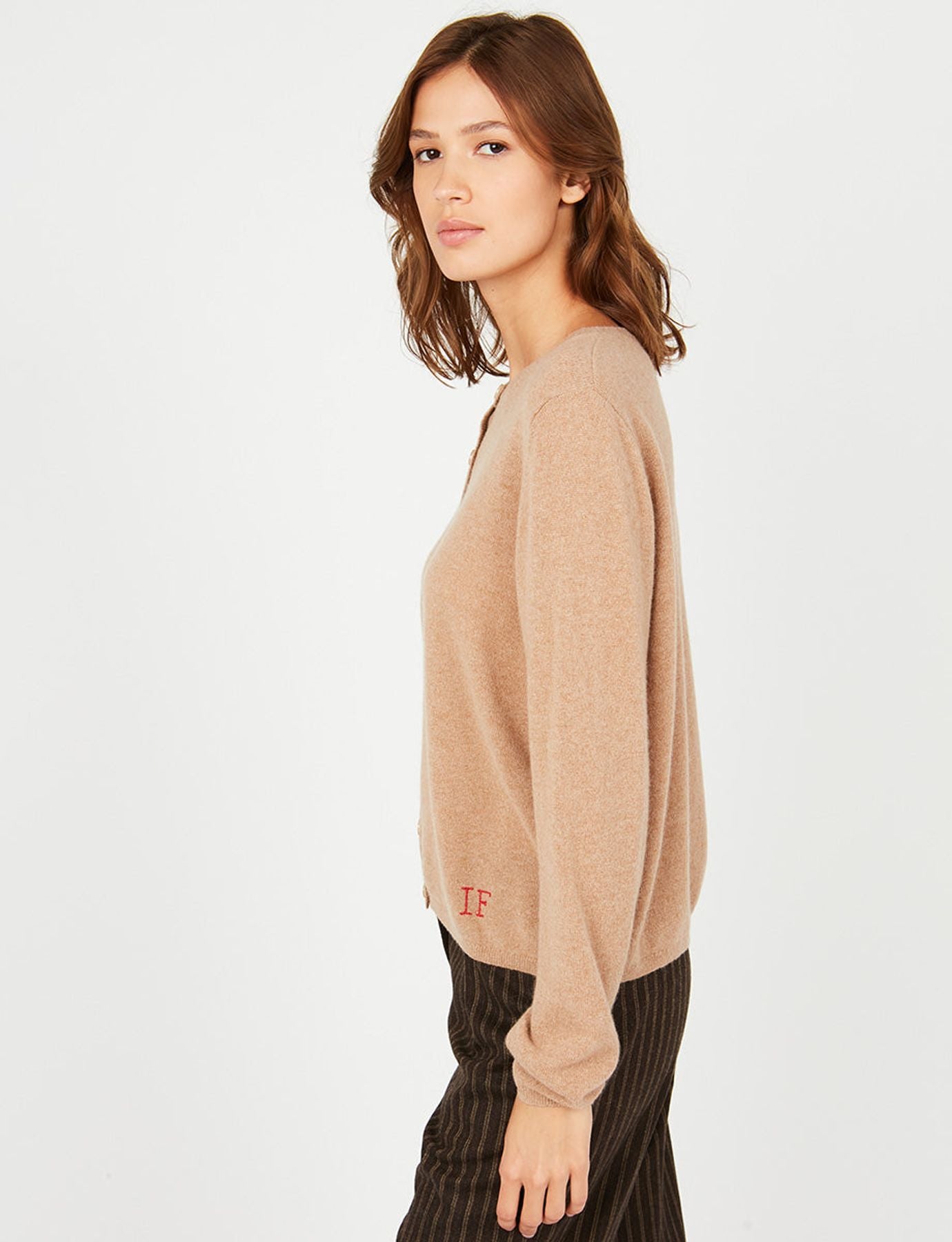 Cardigan Cesaria in cammello