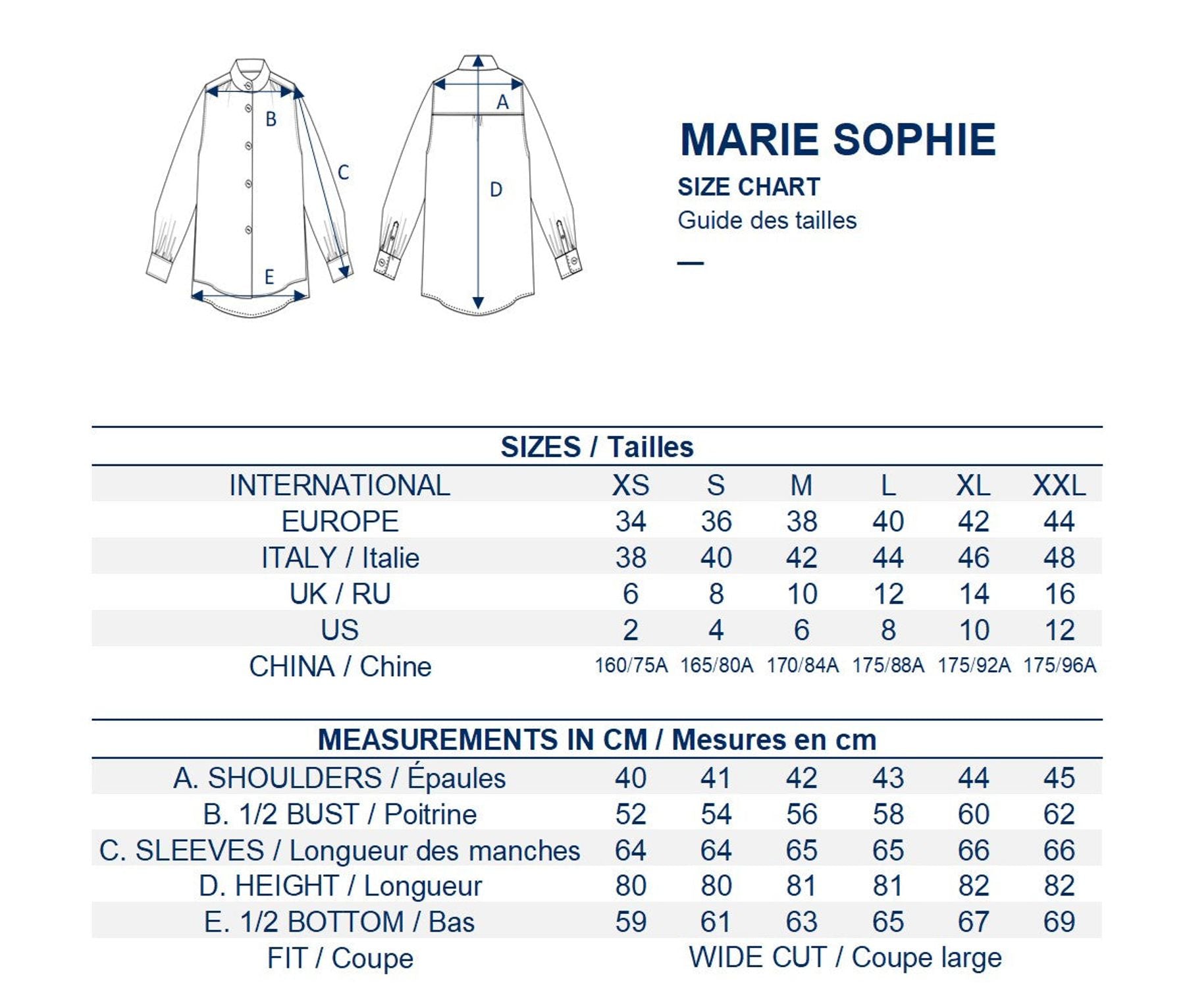 Hemd Marie Sophie blau