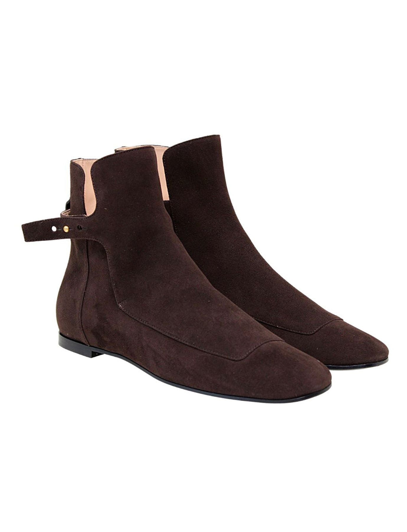 CAMEXIA FEMME: Bottines en daim - Marron foncé CAMEXIA FEMME: Bottines en daim - Marron foncé