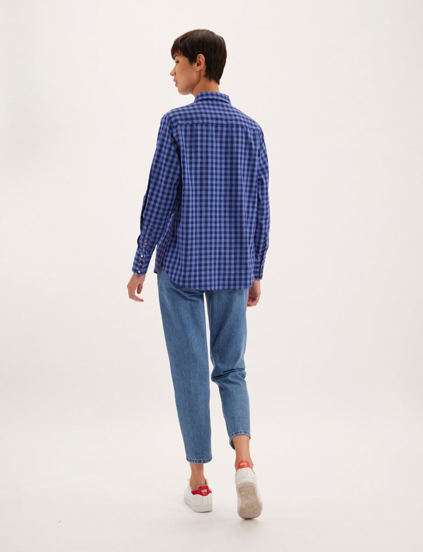 Chemise Martin bleue à carreaux