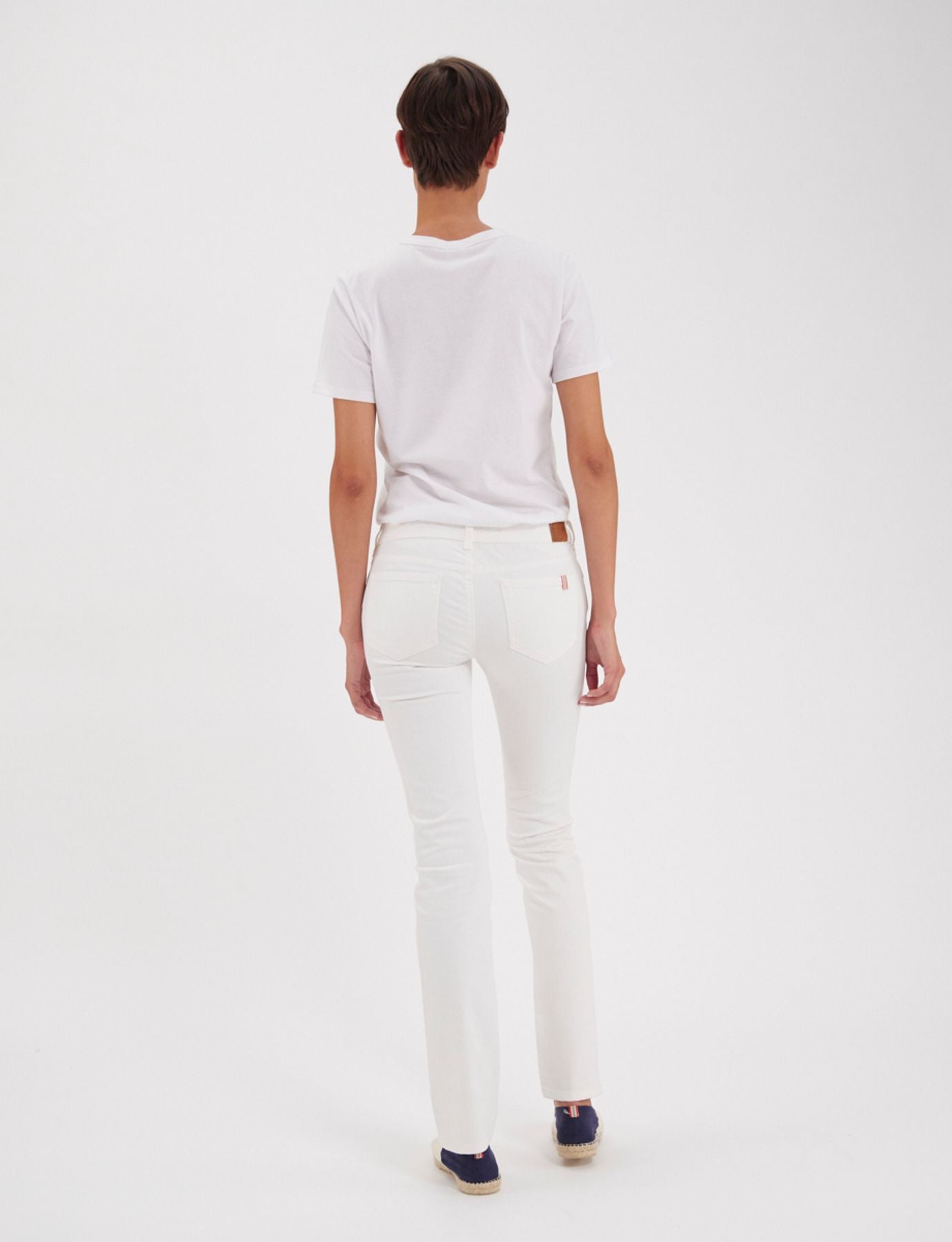 Denim Anemone blanc