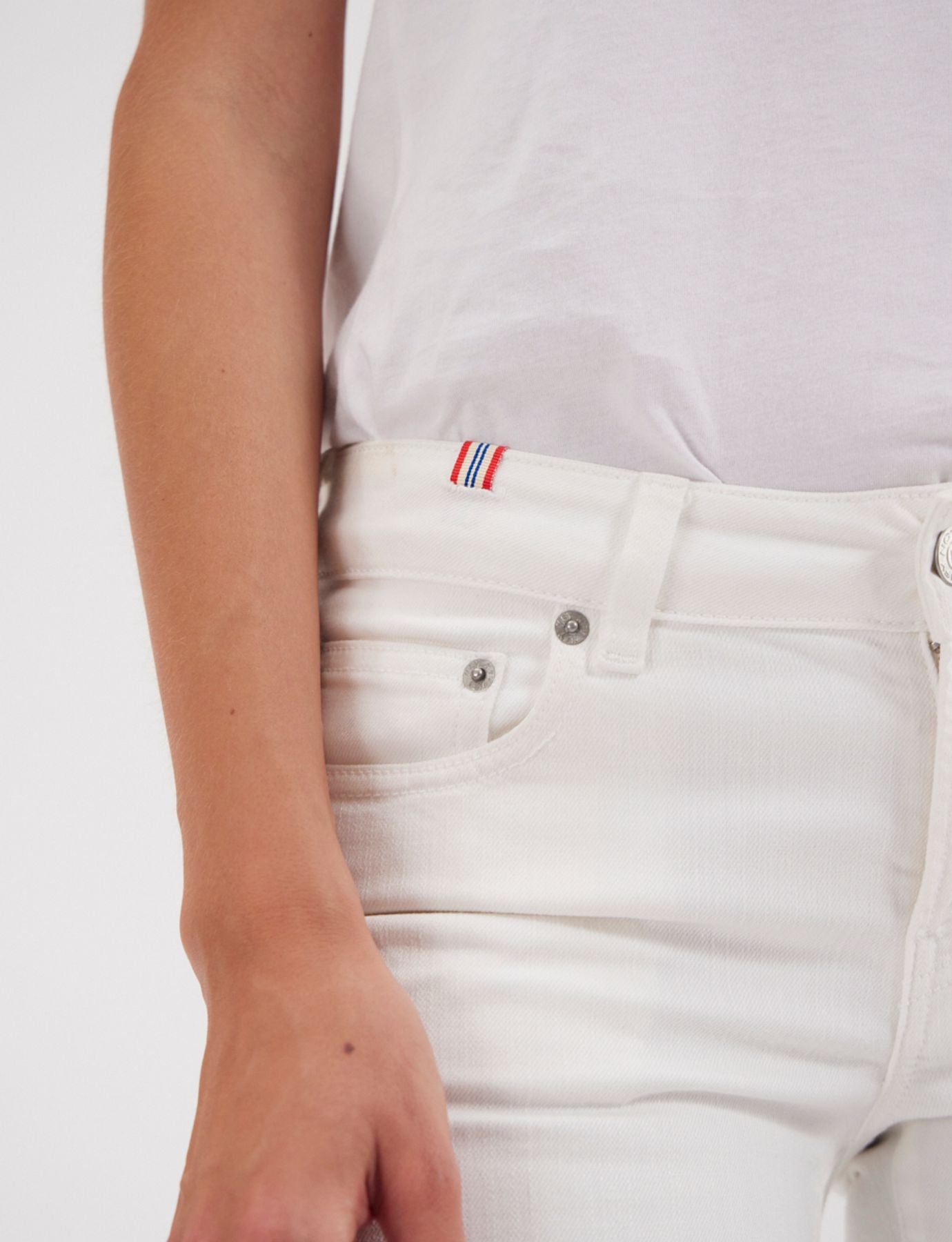Denim Anemone blanc
