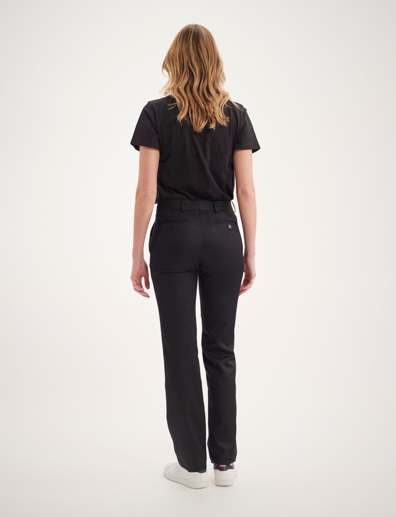 Pantalones de lana azul marino Francisco