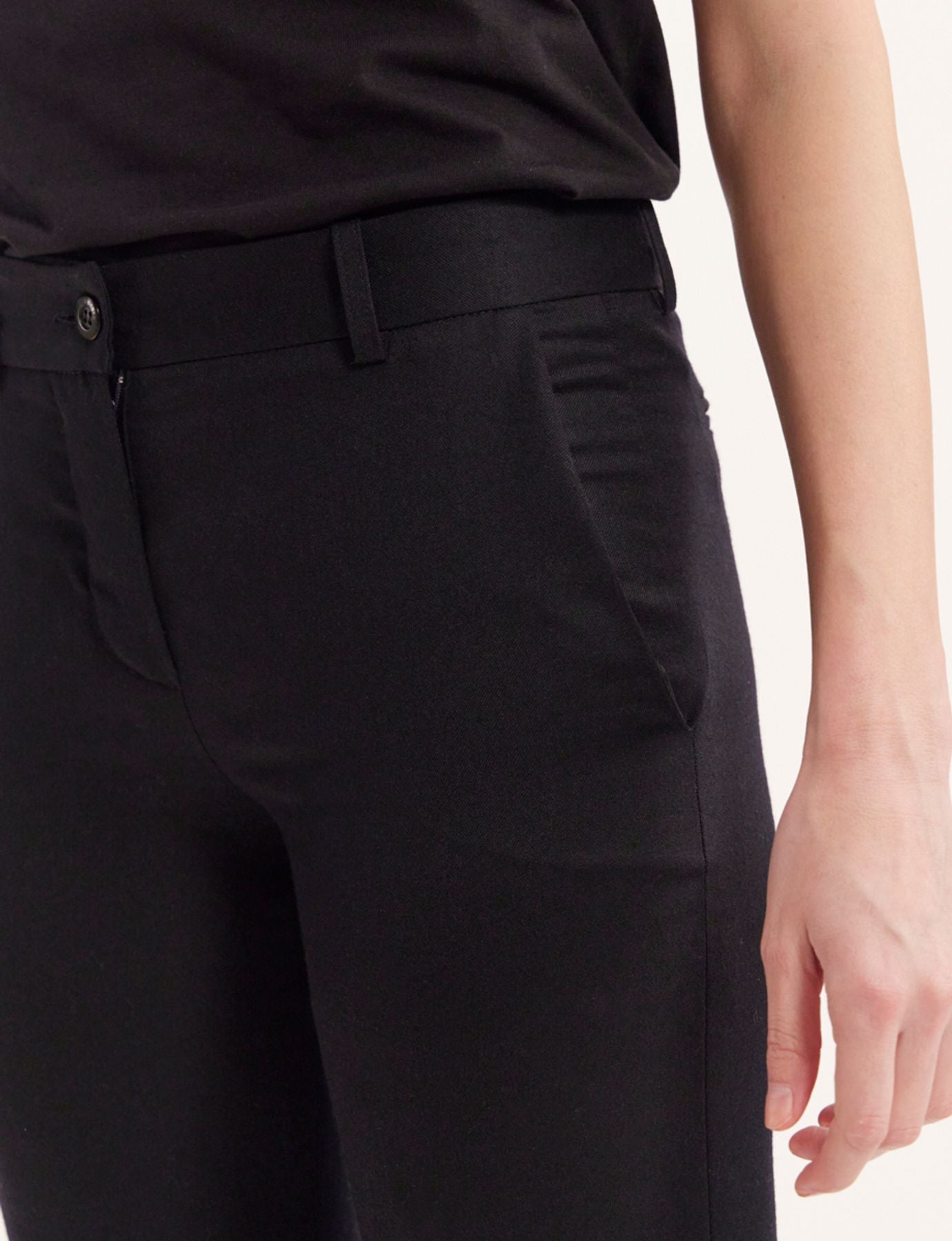 Pantalones de lana azul marino Francisco