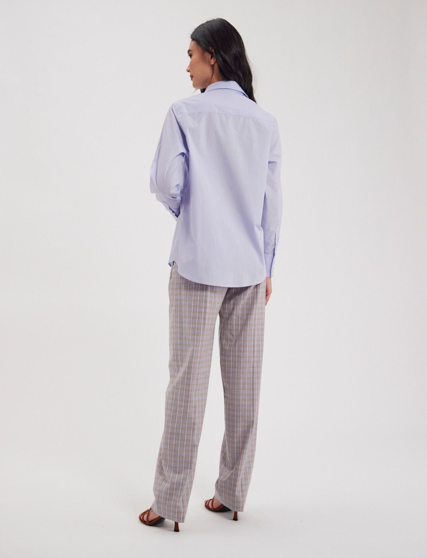 Chemise Maureen coton bleu clair